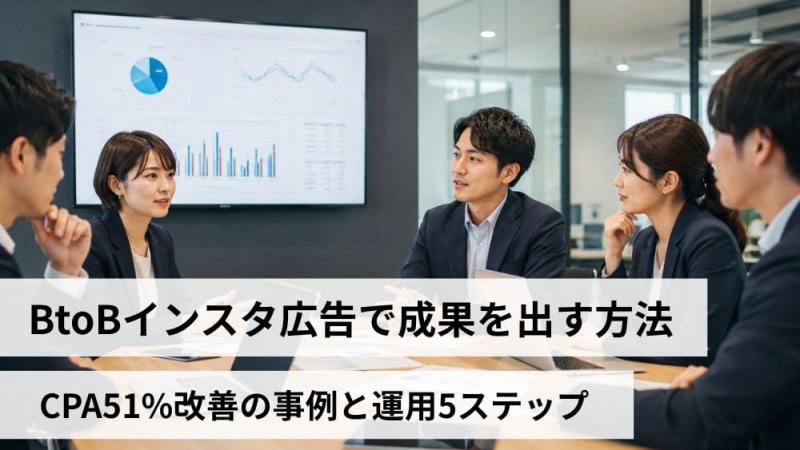 BtoBインスタ広告で成果を出す方法｜CPA51%改善の事例と運用5ステップ