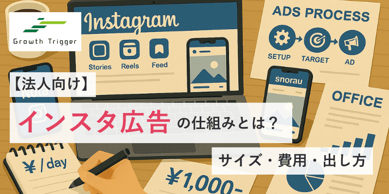 【法人向け】インスタ広告の仕組みとは？サイズ・費用・出し方