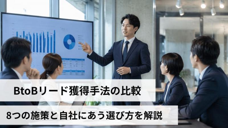 BtoBリード獲得手法の比較｜8つの施策と自社にあう選び方を解説