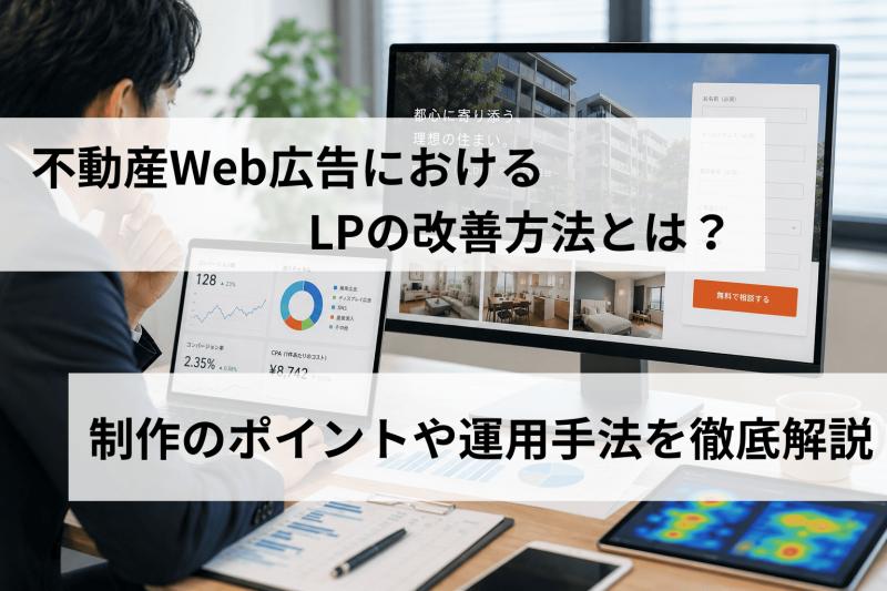 不動産Web広告におけるLPの改善方法とは？制作のポイントや運用手法を徹底解説